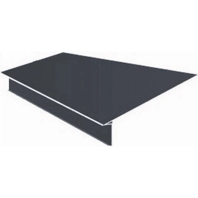Okapová lišta zatahovací r.š.333mm pozink lakovaný RAL 7016 antracit s folií dl.3m