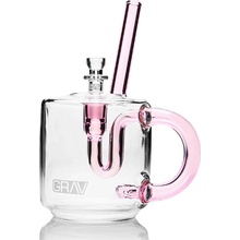 GRAV® Skleněný bong Kávový Hrnek 18 cm Růžová