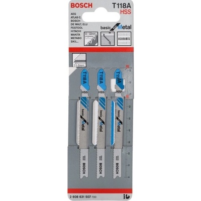 Bosch pilový plátek do kmitací pily T 118 A/bal.3ks