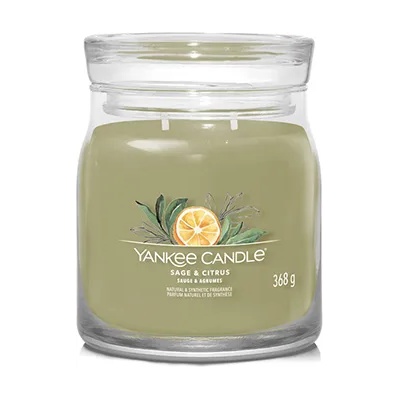 Yankee Candle Sage & Citrus типична свещ средна 368 гр