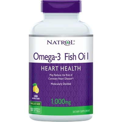 Natrol Omega 3 Fish Oil / Lemon Flavored [150 Гел капсули]