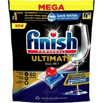 Finish Ultimate All in 1 Таблетки за съдомиялна 4бр (3162)