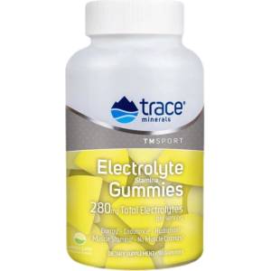 Trace Minerals Electrolyte Stamina Gummies [90 желирани бонбони] Диня