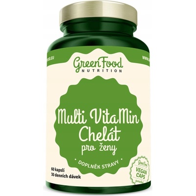 GreenFood Multi VitaMin Chelát pro ženy 90 kapsúl