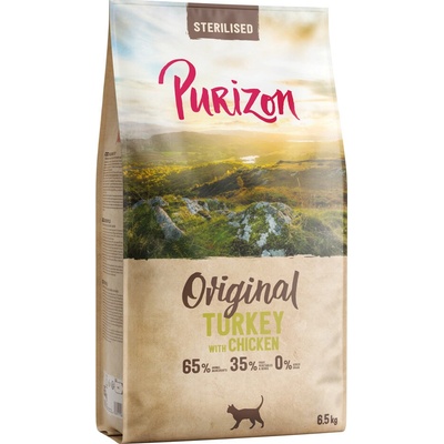 Purizon Sterilised Adult Turkey & Chicken bez obilovin 2 x 6,5 kg
