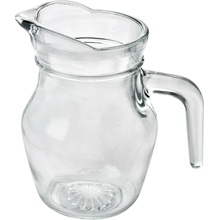 Clayre & Eef Transparentný sklenený džbánok na vodu 14 x 9 x 13 cm / 500 ml