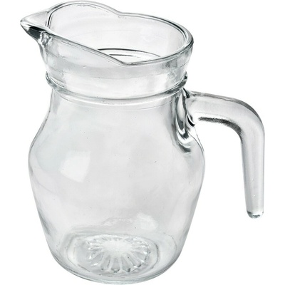 Clayre & Eef Transparentný sklenený džbánok na vodu 14 x 9 x 13 cm / 500 ml