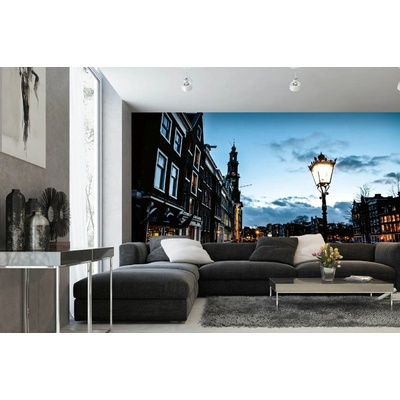 Dimex MA-5-1003 Samolepicí vliesová fototapeta na zeď Amsterdam v noci rozměry 375 x 250 cm