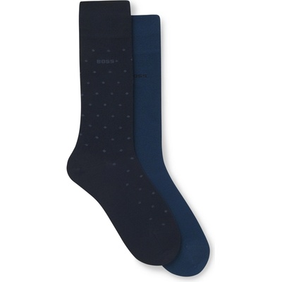 Boss Чорапи Boss 2-Pack Logo Socks - Dark Blue 401