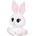 Stip Плюшена играчка Stip - Bunny Mila, бял, 25 cm (Stip971)