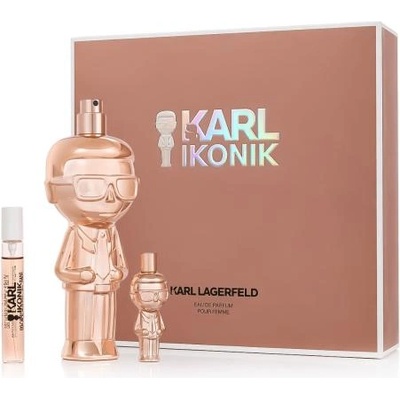 Karl Lagerfeld Ikonik подаръчен комплект: EDP 100 ml + EDP 7, 5 ml + EDP 4, 5 ml за жени
