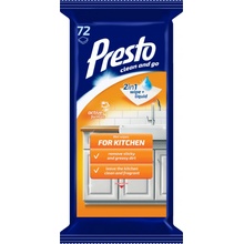 Presto Clean Active Orange Čistiace obrúsky do kuchyne 72 ks