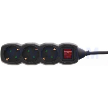 Image 1 of Well 3 Plug 3 m Switch (EXTS-3S3M-SW/02BK-WL)