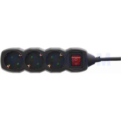 Well 3 Plug 3 m Switch (EXTS-3S3M-SW/02BK-WL)