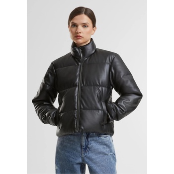 Urban Classics Дамско яке в черно Urban Classics Synthetic Leather PufferUB-TB7073-00007 - Черен, размер 4XL