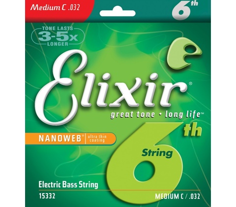 Elixir Bass Nanoweb 15332 Medium C 032