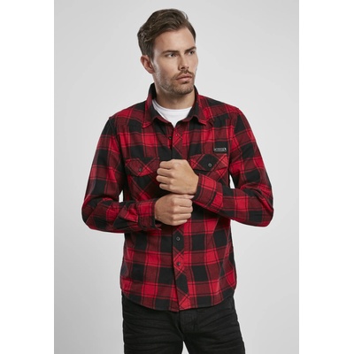 Brandit Мъжка карирана риза в червено и черно BranditUB-BD4002-00869 - Червен, размер 4XL