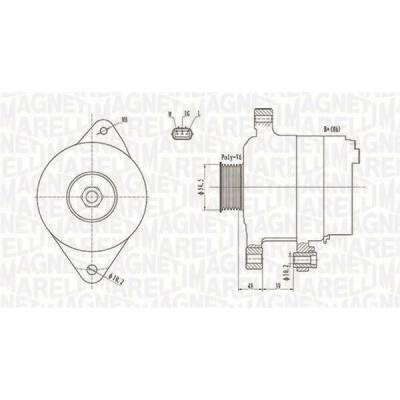 generátor MAGNETI MARELLI 063731800010
