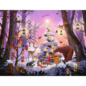 Ravensburger - Puzzle Christmas in the forest - 2 000 piese