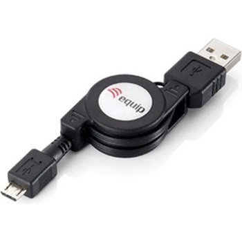 equip 128595 USB 2.0 Cable A/M -> Micro B/M, navíjecí 1m