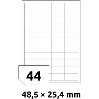 Rayfilm R0100.0203A samolepící 48x25,4mm bílé 100 listů – Zboží Mobilmania
