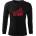 DRAGOWA FIT-T Тениска с дълъг ръкав Rednabis, черна, 160 г/м2 (8398)