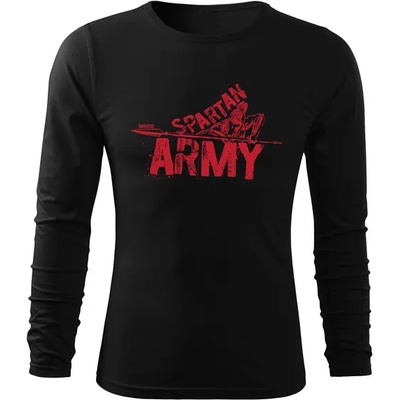 DRAGOWA FIT-T Тениска с дълъг ръкав Rednabis, черна, 160 г/м2 (8398)