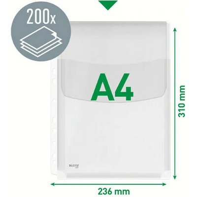 ESSELTE Závěsný obal A4 s rozšířenou kapacitou Esselte - závěsný s chlopní / 5 ks