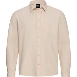 Jack Wolfskin Мъжка риза с копчета Jack Wolfskin Prelight Suncool L/S Shirt - Oyster (033-3069-0213)