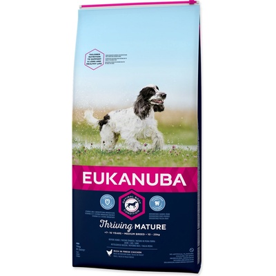 Eukanuba Thriving Mature Medium Breed Kuřecí 15 kg