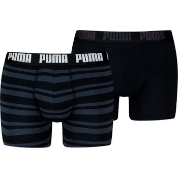 PUMA Everyday Striped Boxers 2P Размер: L / Цвят: черен