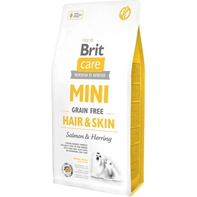 Brit Care Мини Беззърнест Хранителен Режим за Коса и Кожа 7 кг