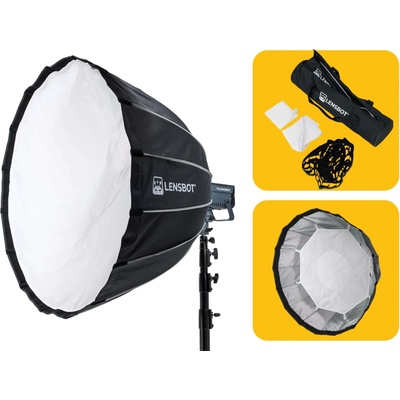 Lensbot rychloskládací Bowens parabolický softbox 90 cm + voštiny PBW90 obsahuje brašnu grid 2 difuzní látky