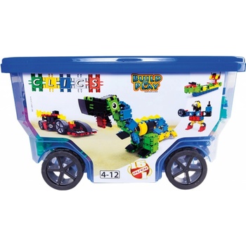Clics Toys Ekologická stavebnice Rollerbox 377 ks