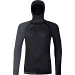 Ortovox Мъжко мериносово термобельо Ortovox 120 Comp Light Hoody Merino base layer - Black Raven - размер XL (015-1511-0114)