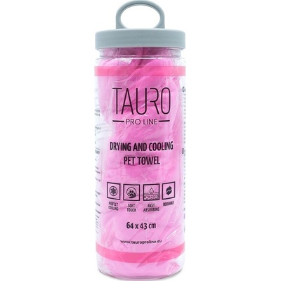 TAURO Pro Line Drying & Cooling Towel - Pink