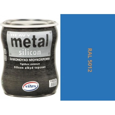 VITEX HEAVY METAL SILIKON - ALKYDOVÁ FARBA NA KOV RAL 5012 svetlo modrá 2,25L 0418