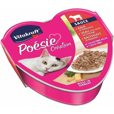 Vitakraft Cat Poésie Création teľacie v syrovej omáčke 6 x 85 g