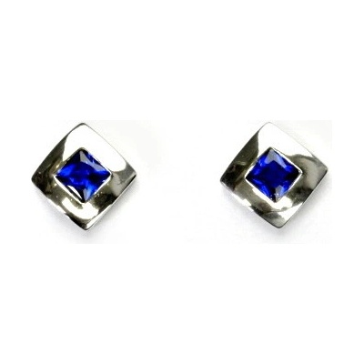 Čištín Stříbrné náušnice, zirkon spinel - NŠ 1117