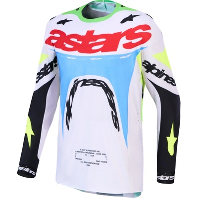 Alpinestars Supertech Dyna svetlo sivá/zelená/modrá/čierna