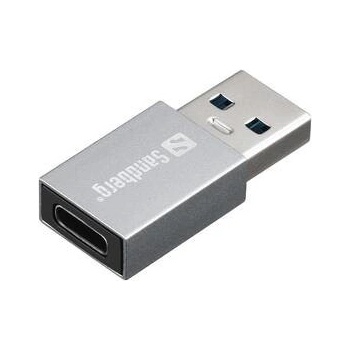 Sandberg USB-A/USB-C 136-46 strieborná