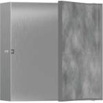 Hansgrohe XtraStoris Rock - Ниша за вграждане в стена, с вратички, 30x30x10 см, матирана неръждаема стомана 56085800 (56085800)