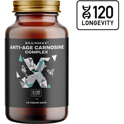 BrainMax Anti-Age Carnosine complex, karnosin komplex, 60 kapslí
