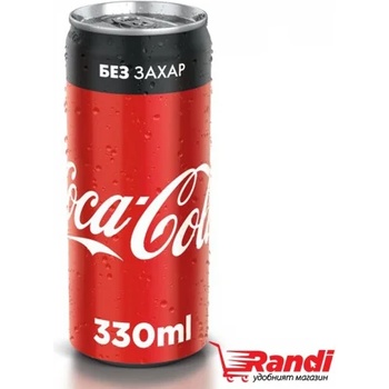 Coca-Cola Газирана напитка Coca-Cola zero 330мл. кен