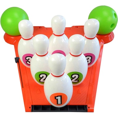 Bowling dětský set 6 kuželek + 2 koule