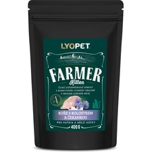 LYOPET Farmer Cat Starter Kurča, kolostrum a čakanka pre mačiatka a gravidné 400 g