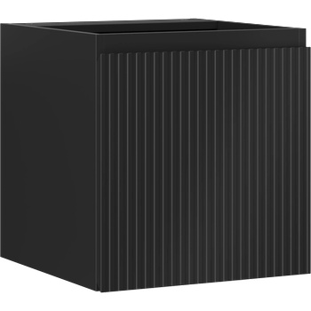 Mexen Rivel шкаф за баня подмивка 45 см, 1 врата, релефна, черен мат - 91A21-04547-1-BF71 (91A21-04547-1-BF71)