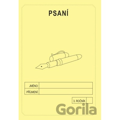 Psaní 3. ročník - školní sešit - Rubínová Jitka