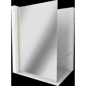 Mexen Kioto L стена за душ Walk-in 90 x 200 cm, огледало, злато - 800-090-103-50-50 (800-090-103-50-50)