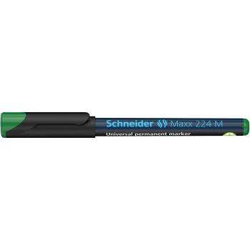 Schneider Алкохолен маркер, OHP, 1 mm, SCHNEIDER "Maxx 224 M", зелен 1204 (1204)